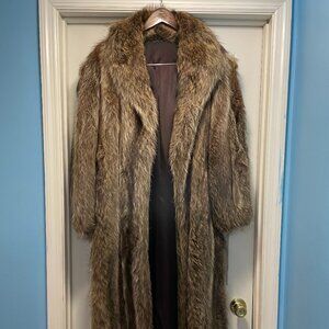 Vintage Full Length Racoon Fur Coat